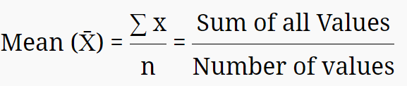 mean formula