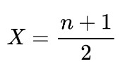 median formula 