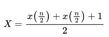 median formula