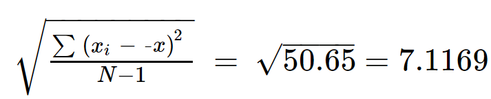 standard deviation