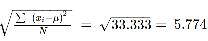 standard deviation