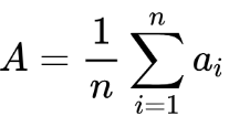 arithmetic mean formula