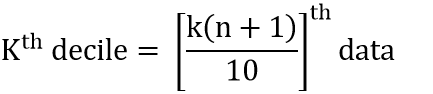 decile formula