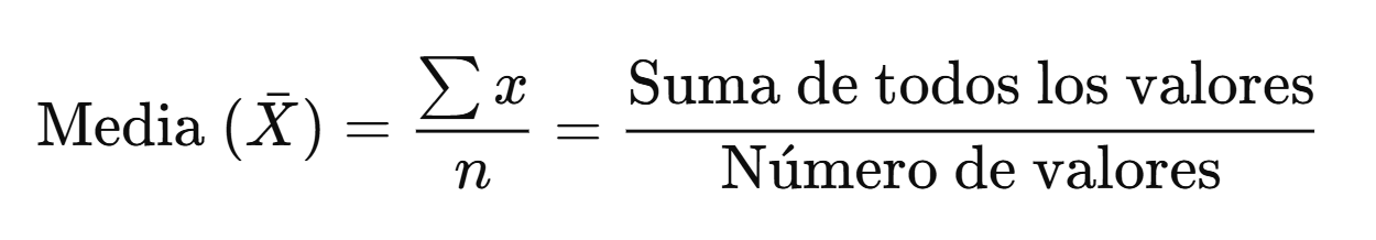 Calculadora de media fórmula